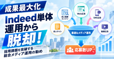 【成果最大化】Indeed単体運用から脱却！採用課題を突破する「総合メディア運用」の勧め