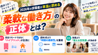 「週休3日」や「フルリモート」は要らない？今、求職者が本当に求める「柔軟な働き方」の正体